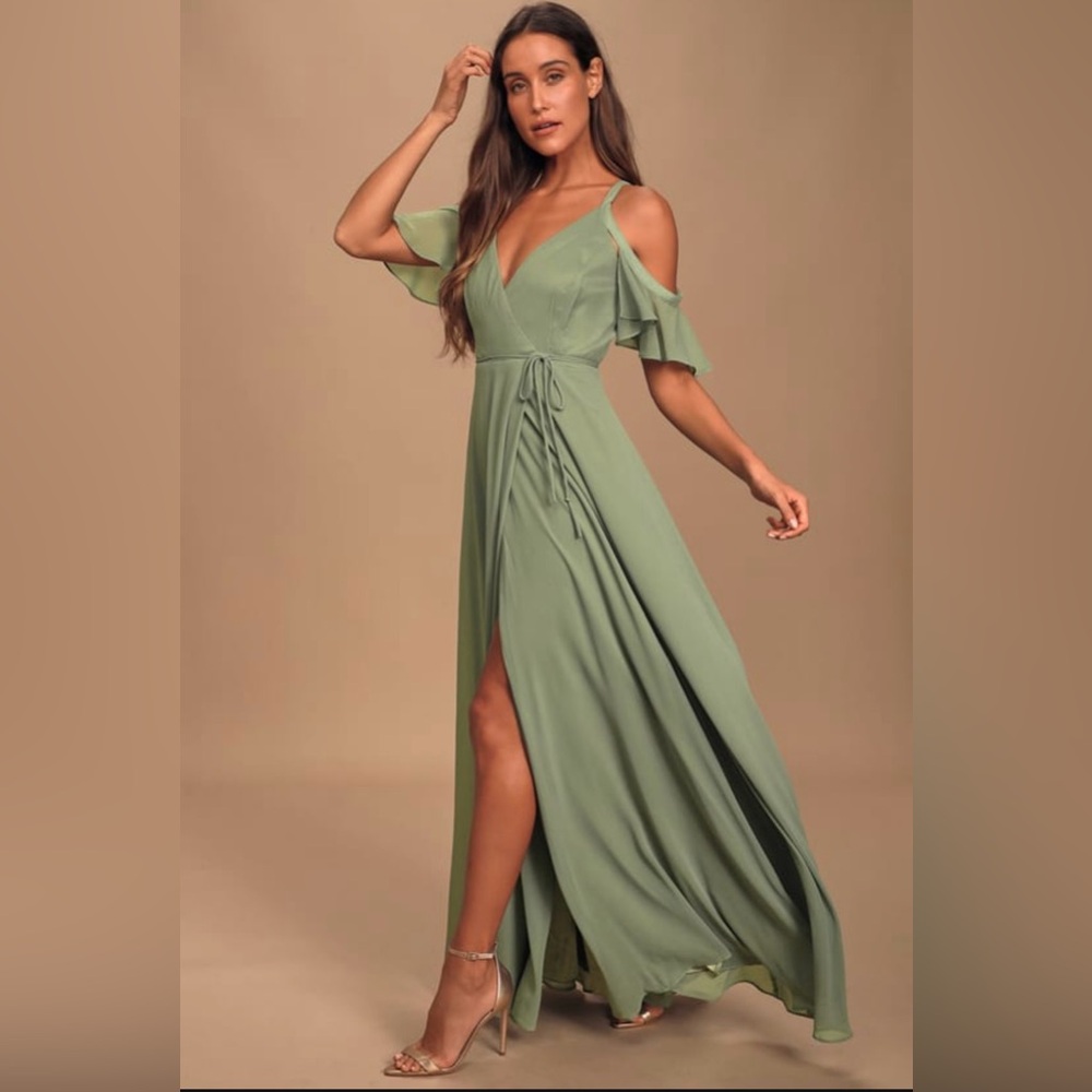 Lulu’s Sage Green Maxi Dress